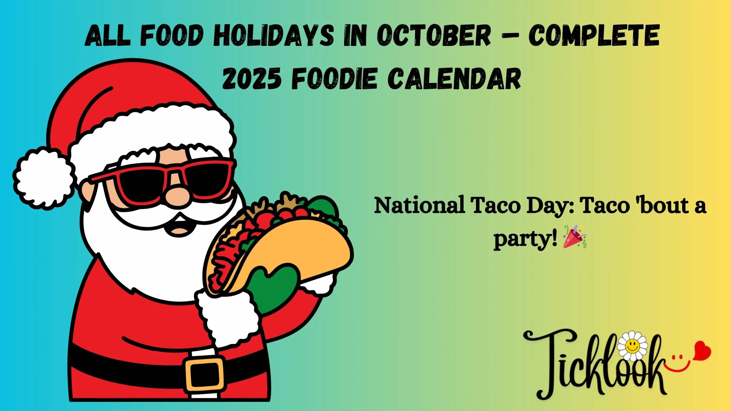 All Food Holidays In October