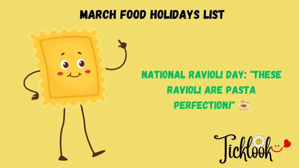 March Food Holidays List