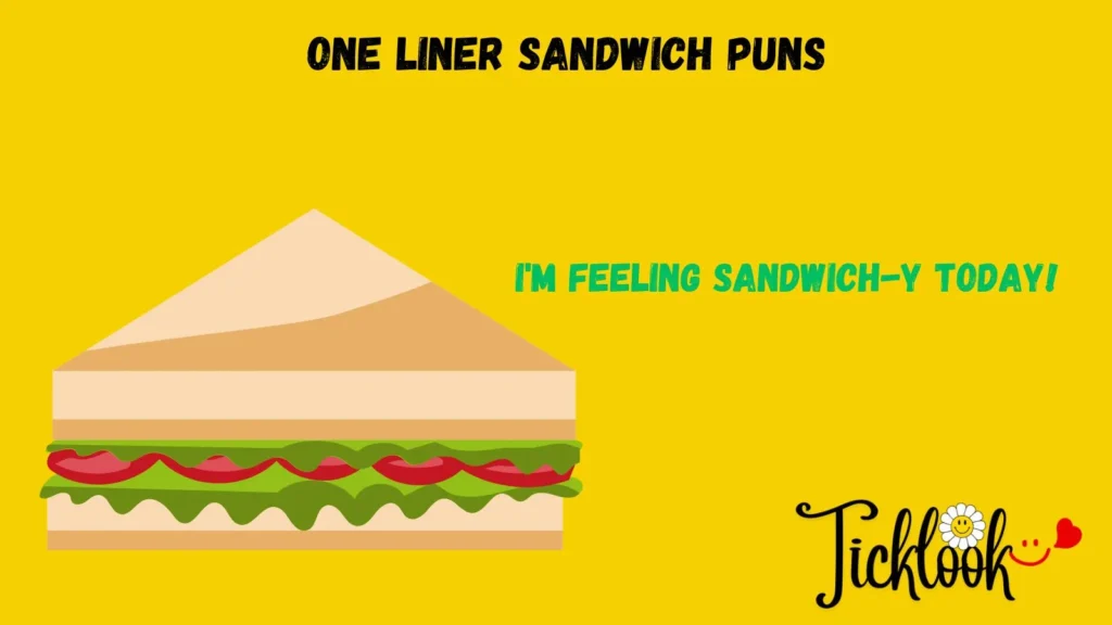 One liner Sandwich Puns