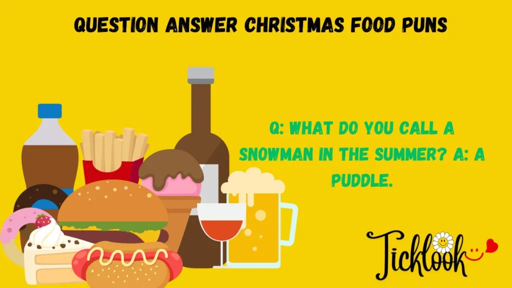 Question Answer Christmas Food Puns