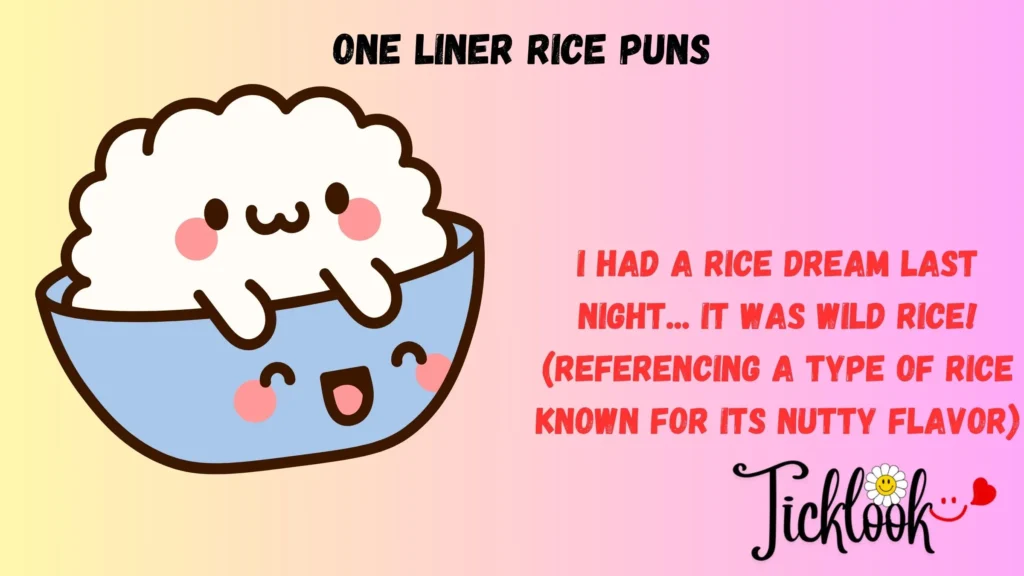 One liner Rice Puns