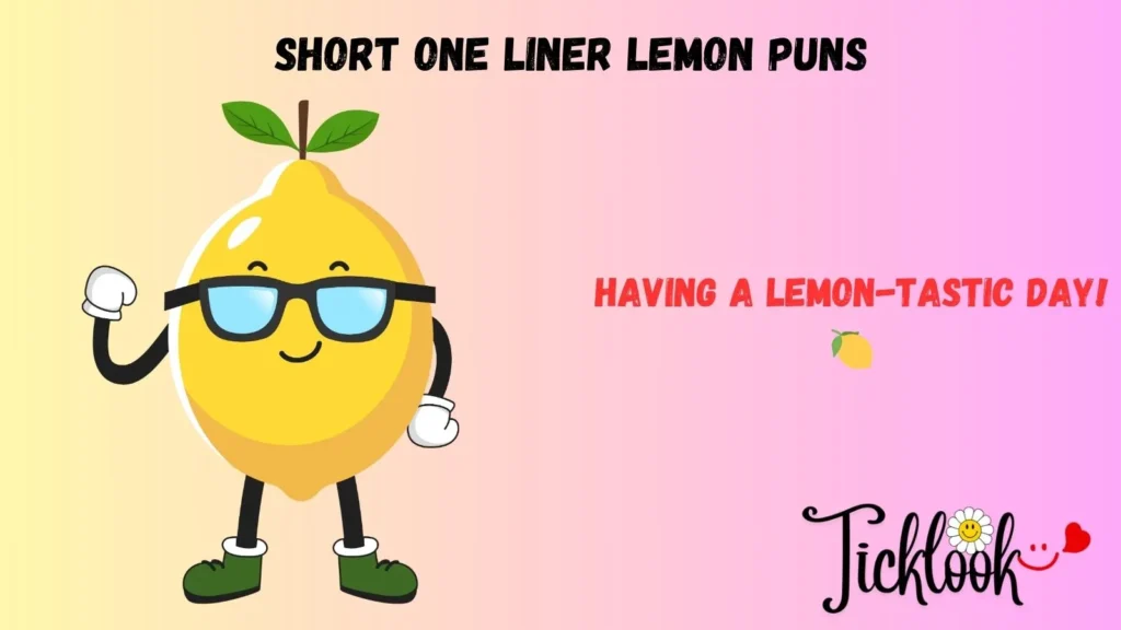 Short One liner Lemon Puns